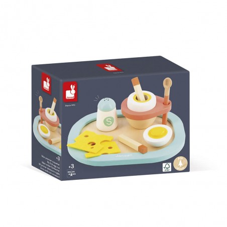 Coquetier enfant - Coquetier en bois, accessoires cuisine enfant - Janod