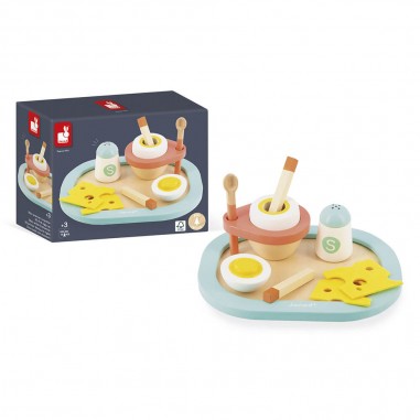 Coquetier enfant - Coquetier en bois, accessoires cuisine enfant - Janod