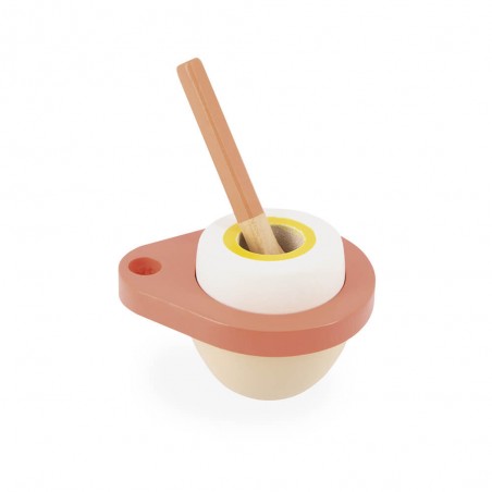 Coquetier enfant - Coquetier en bois, accessoires cuisine enfant - Janod