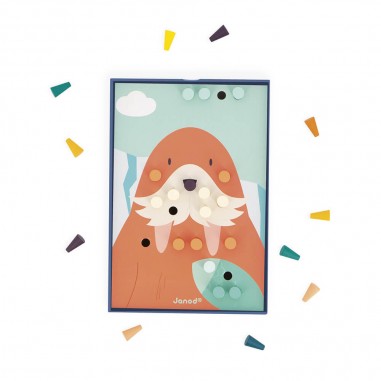 Mosaïques en Bois Animaux - Un jeu - Janod