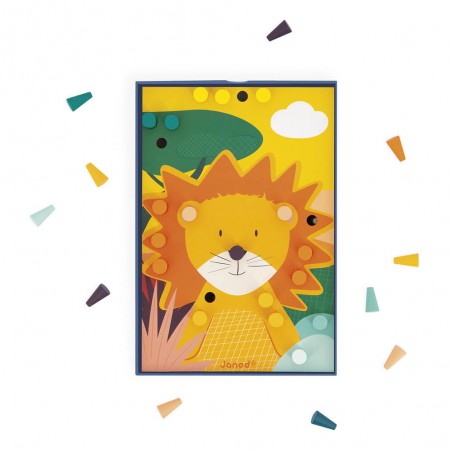 Mosaïques en Bois Animaux - Un jeu - Janod