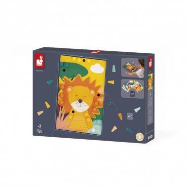 Mosaïques en Bois Animaux - Un jeu - Janod