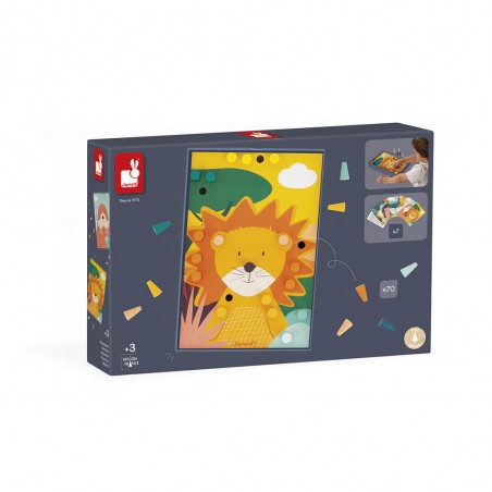 Mosaïques en Bois Animaux - Un jeu - Janod