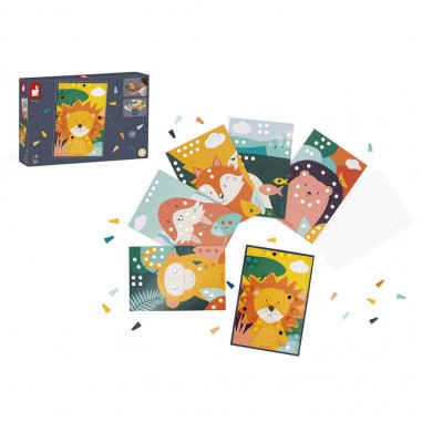 Mosaïques en Bois Animaux - Un jeu - Janod