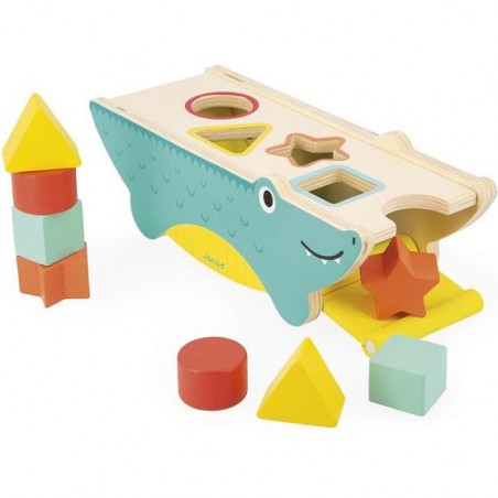 Jouet bébé 12 mois - Boite à formes, jouet éveil en bois - Janod
