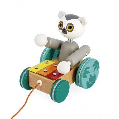 Xylo lémurien à tirer Tropik - Jouet d'éveil - Janod
