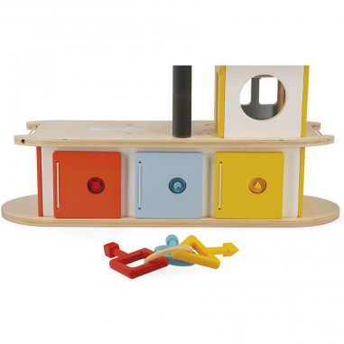 Garage en bois jouet - Garage enfant, garage en bois Bolis - Janod