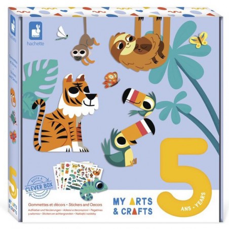 Gommettes et décors Jungle 5 ans - My Arts & Crafts - Janod