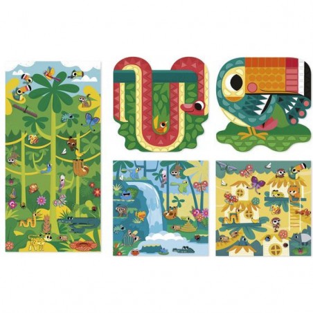 Gommettes et décors Jungle 5 ans - My Arts & Crafts - Janod