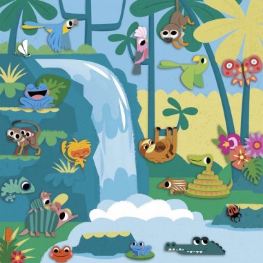 Gommettes et décors Jungle 5 ans - My Arts & Crafts - Janod