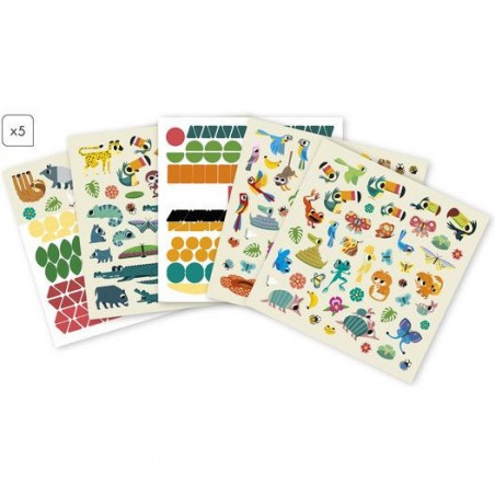 Gommettes et décors Jungle 5 ans - My Arts & Crafts - Janod