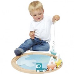 Circuit voiliers Bolid - Train en bois - Janod 2