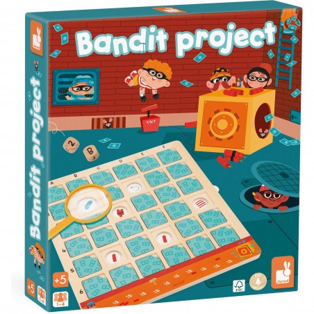 Jeu de société éducatif - Jeu du bandit, enfant dès 5 ans - Janod