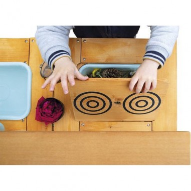 Cuisine extérieur bois - Muddy Lab, jeu plein air enfant 3 ans - Janod