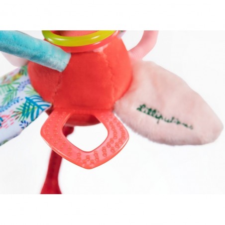 Hochet à anneaux anaïs le flamant rose - Lilliputiens