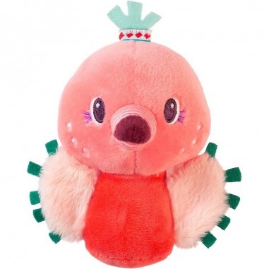 Anaïs mini-hochet flamant rose - Lilliputiens