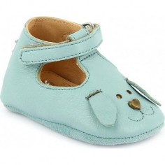 Loulou Chien Azur - Chaussons semelle souple Bébé Garçon 2