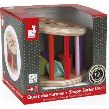 Quizz des formes I Wood - jeu d'éveil pour enfant dès 18 mois - Janod