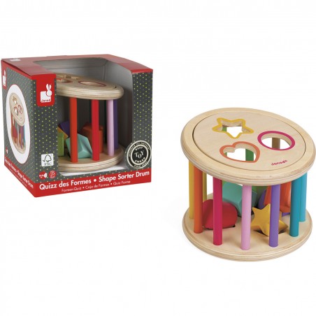 Quizz des formes I Wood - jeu d'éveil pour enfant dès 18 mois - Janod