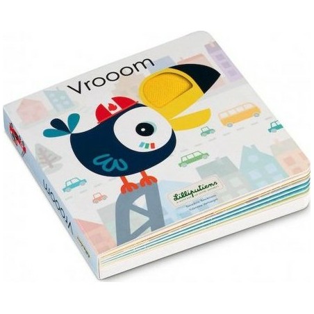 Livre sonore et tactile Vroom - Lilliputiens