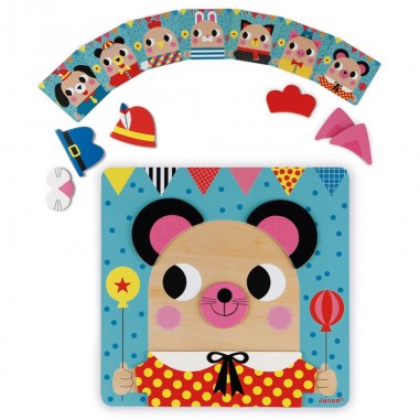 Jeu magnétique enfant dès 2 ans - Jeu éducatif en bois - Janod