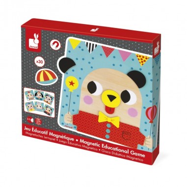 Jeu magnétique enfant dès 2 ans - Jeu éducatif en bois - Janod