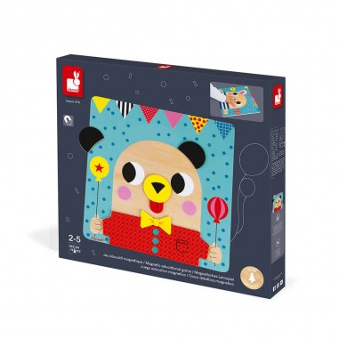 Jeu magnétique enfant dès 2 ans - Jeu éducatif en bois - Janod