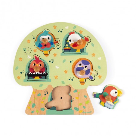 Puzzle musical les oiseaux en fête - Janod