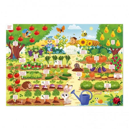 Jardin magnétique - bois - : Jeux éducatifs magnétiques - Janod