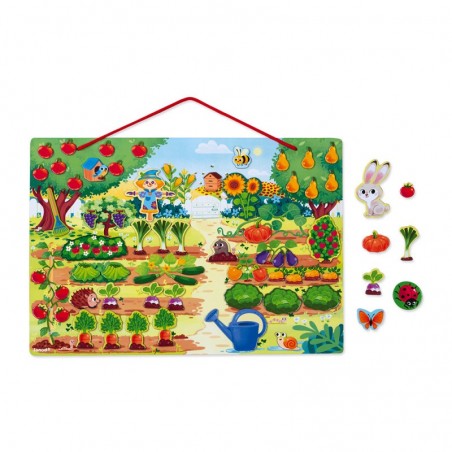 Jardin magnétique - bois - : Jeux éducatifs magnétiques - Janod