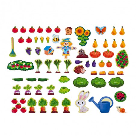 Jardin magnétique - bois - : Jeux éducatifs magnétiques - Janod
