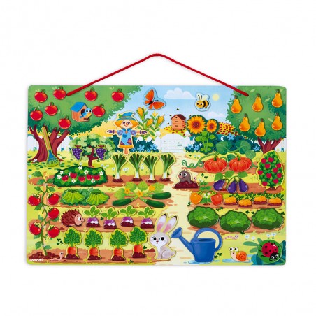 Jardin magnétique - bois - : Jeux éducatifs magnétiques - Janod