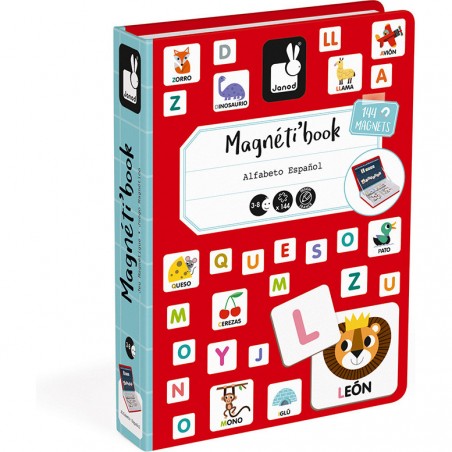 Magnéti'book alphabet espagnol, 144 magnets : Jeux éducatifs magnétiques - Janod