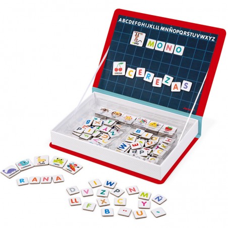 Magnéti'book alphabet espagnol, 144 magnets : Jeux éducatifs magnétiques - Janod