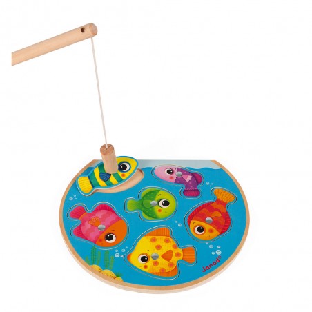 Puzzle Speedy Fish - bois - : Puzzles magnétiques - Janod