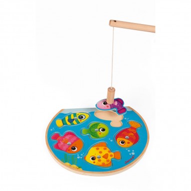 Puzzle Speedy Fish - bois - : Puzzles magnétiques - Janod