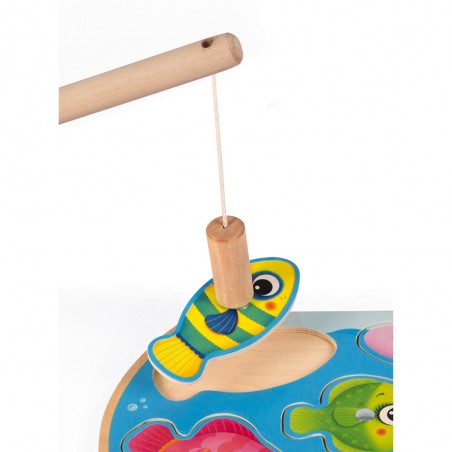 Puzzle Speedy Fish - bois - : Puzzles magnétiques - Janod