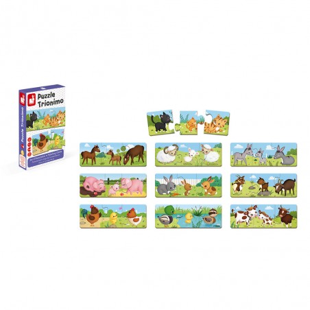 Puzzle Trionimo - 30 pcs - Un jeu - Janod