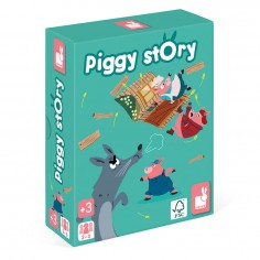 Jeu d'Adresse - Piggy Story - bois et carton - Janod