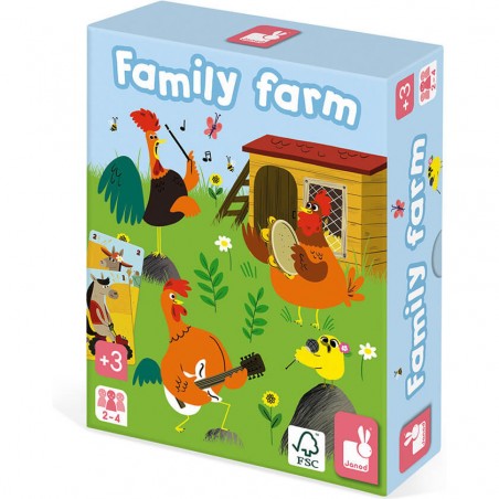 Jeu de 7 Familles Family Farm : Jeux de cartes - Janod