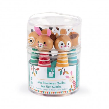 Quilles en bois - Jeu quilles animaux pour enfant dès 3 ans - Janod