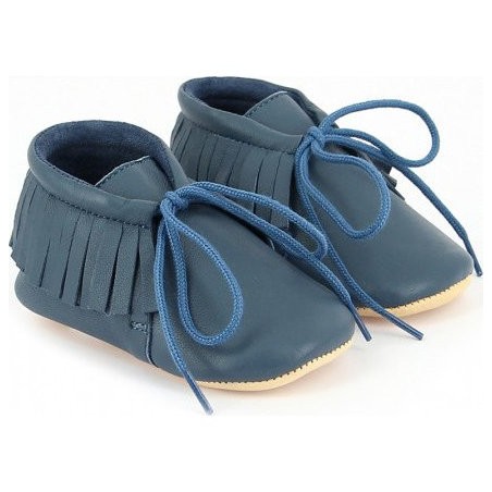 Meximoo Denim - Chaussons semelle souple Bébé Garçon
