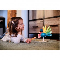 Jouet éducatif - J'apprends a compter Paon pour enfant dès 2 ans - Janod 2