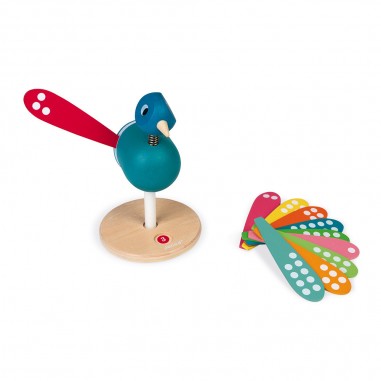 Jouet éducatif - J'apprends a compter Paon pour enfant dès 2 ans - Janod