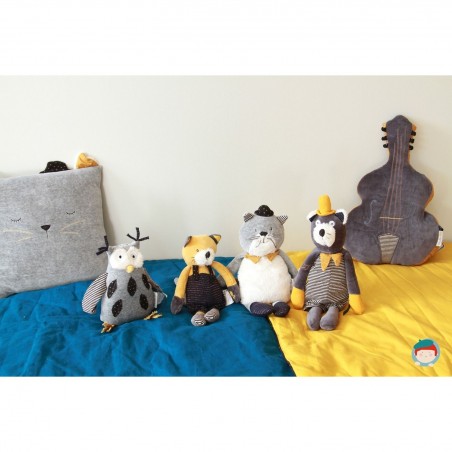 Peluche Chat gris - Les Moustaches