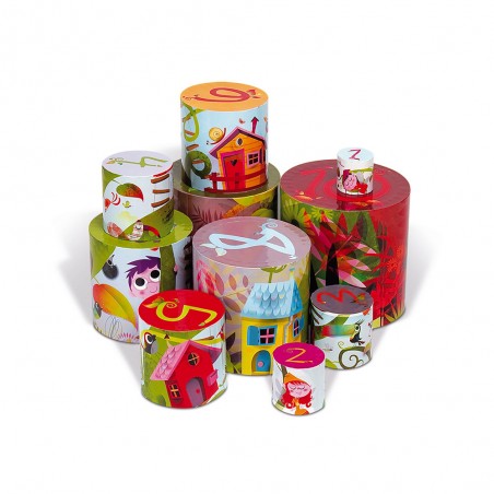 Pyramide ronde L'arbre magique : Cubes & Pyramides - Janod