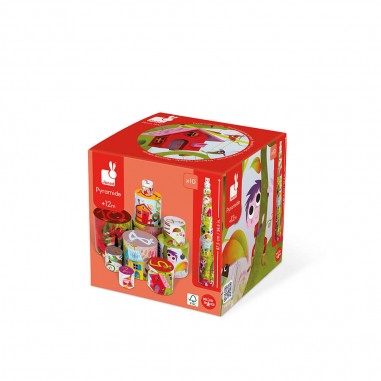 Pyramide ronde L'arbre magique : Cubes & Pyramides - Janod
