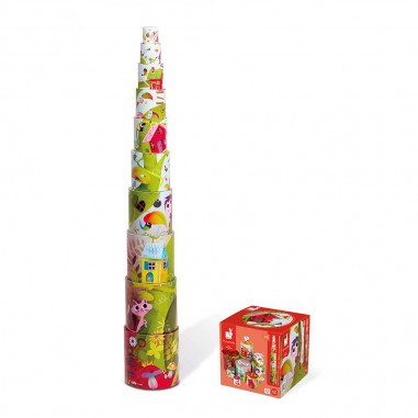 Pyramide ronde L'arbre magique : Cubes & Pyramides - Janod