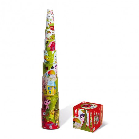Pyramide ronde L'arbre magique : Cubes & Pyramides - Janod