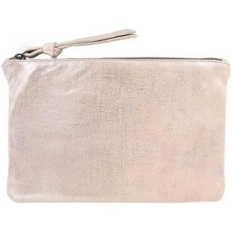 Pochette en cuir tannage végétal